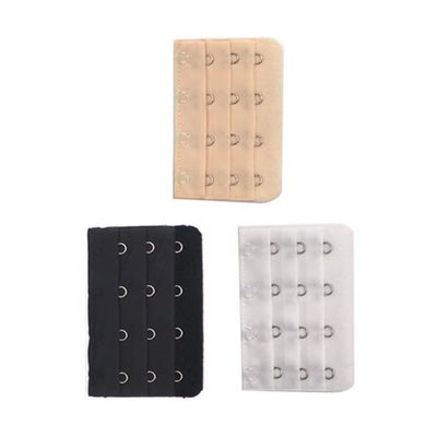 NHBT ZX 3pcs Bra Extender Hooks Black White Skin Women's Bra Expander Extension Strap Clasp Adjustable Belt Buckle Lingerie Accessories T917 (Color : 3pcs Style D)
