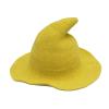 AMYAVA Baseball Hat Festive Halloween Personality Wizard Hat Peaked Big Brim Wool Hat,Kids Wool Blend - Yellow view 1