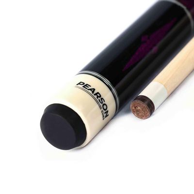 Pearson Cues Players Series Pool Cue Stick,18-21 oz, 58" Maple Wood Pool Cue with 5/16 x 18 Implex Joint, Tiger Everest Pro, Low-Deflection Shaft Professional Billiard Cue,18oz, Raspberry