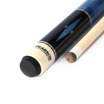 Pearson Cues Players Series Pool Cue Stick,18-21 oz, 58" Maple Wood Pool Cue with 5/16 x 18 Implex Joint, Tiger Everest Pro Tip, Low-Deflection Shaft Professional Billiard Cue, 19oz, Blue