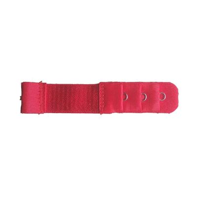 ZX 3pcs Ladies 1 Rows 3 Hooks Bra Extender Nylon Clasp Extension Elastic On Strap Soft Bra Band Extenders Intimates Accessories T917 (Color : Red)