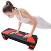 LTLCLZ Adjustable Fitness Table Stepper Aerobic Steppers Sport Gymnastics 3Levels Height Workout Exercise Equipment,Yellow view 2