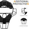 Baseball Catcher Mask Umpire Mask,Full-Face Protection Mask for Baseball,Lightweight Secure Fit Provides Maximum Protection and Comfort  Does Not Obstruct View (Black) view 4