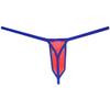 Botmois Men's See-through Bikini Tangas Light Lace String Thong Underwear Pouch T-back Minimal Coverage Male Underpants Orange Red XL view 4