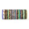 HZLXF1 4/6mm Natural Stone Beads Bracelet Jewelry for Women Men Friend Gifts (Length : 4mmBeads-19cm, Metal Color : 28) view 2