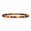 HZLXF1 4/6mm Natural Stone Beads Bracelet Jewelry for Women Men Friend Gifts (Length : 4mmBeads-19cm, Metal Color : 28) view 4