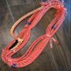 Bull Rope Red Poly Jr Bull 9x7 LH 7/8" x 1" Soft - EPT Bull Ropes Riding Rope 14' view 4