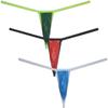 Botmois Men's See-through Bikini Tangas Light Lace String Thong Underwear Pouch T-back Minimal Coverage Male Underpants 3-Pack(Dark Green,Red,Lake Blue) XL view 1