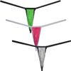 Botmois Men's See-through Bikini Tangas Light Lace String Thong Underwear Pouch T-back Minimal Coverage Male Underpants 3-Pack(Light Green,Pink,White) M view 1