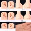 20G Horseshoe Septum Nose Nostril Ring Hoop, 7 Pairs Circular Curved Barbell Externally Threaded, Silver Small Body Piercing Jewelry Set for Lip Eyebrow Nipple Belly labret Daith Tragus Helix Cartilage Rook Multiple Piercing Smiley ( Ball 6MM - 14MM) view 2