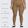 Aoxjox High Waisted Workout Leggings for Women Trinity Yoga Pants 26.5" (Iced Coffee Dot Print, X-Small) view 4