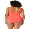 Anne Cole Plus Size Classic Square Neck One-Piece Black 24W view 3