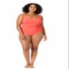 Anne Cole Plus Size Classic Square Neck One-Piece Black 24W view 4