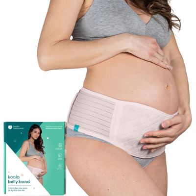 Koala Babycare Maternity Belly Bands for Pregnant Women One Size Fits All - Pregnancy Belly Band for Abdomen, Pelvic Pain, Waist and Back Support - Maternity Belt for all Stages of Pregnancy