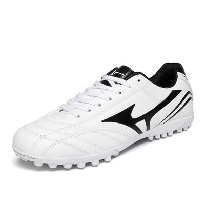 MDPCX Athletic Youth Football Shoes Men's Outdoor Football Shoes Track and Field Lawn World Team Non-Slip Shoes Running Sports Lightweight Breathable Non-Slip Shock-Absorbing Shoes White