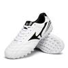 MDPCX Athletic Youth Football Shoes Men's Outdoor Football Shoes Track and Field Lawn World Team Non-Slip Shoes Running Sports Lightweight Breathable Non-Slip Shock-Absorbing Shoes White view 2