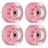PATIKIL 32 x 58mm Roller Skate Wheels with Bearings, 4 Pack 82A Quad Skate Replacement for Double Row Skate Skateboard Indoor or Outdoor, Shine Pink view 1