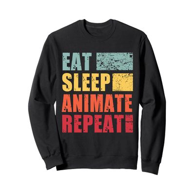Eat Sleep Animate Repeat Sweatshirt