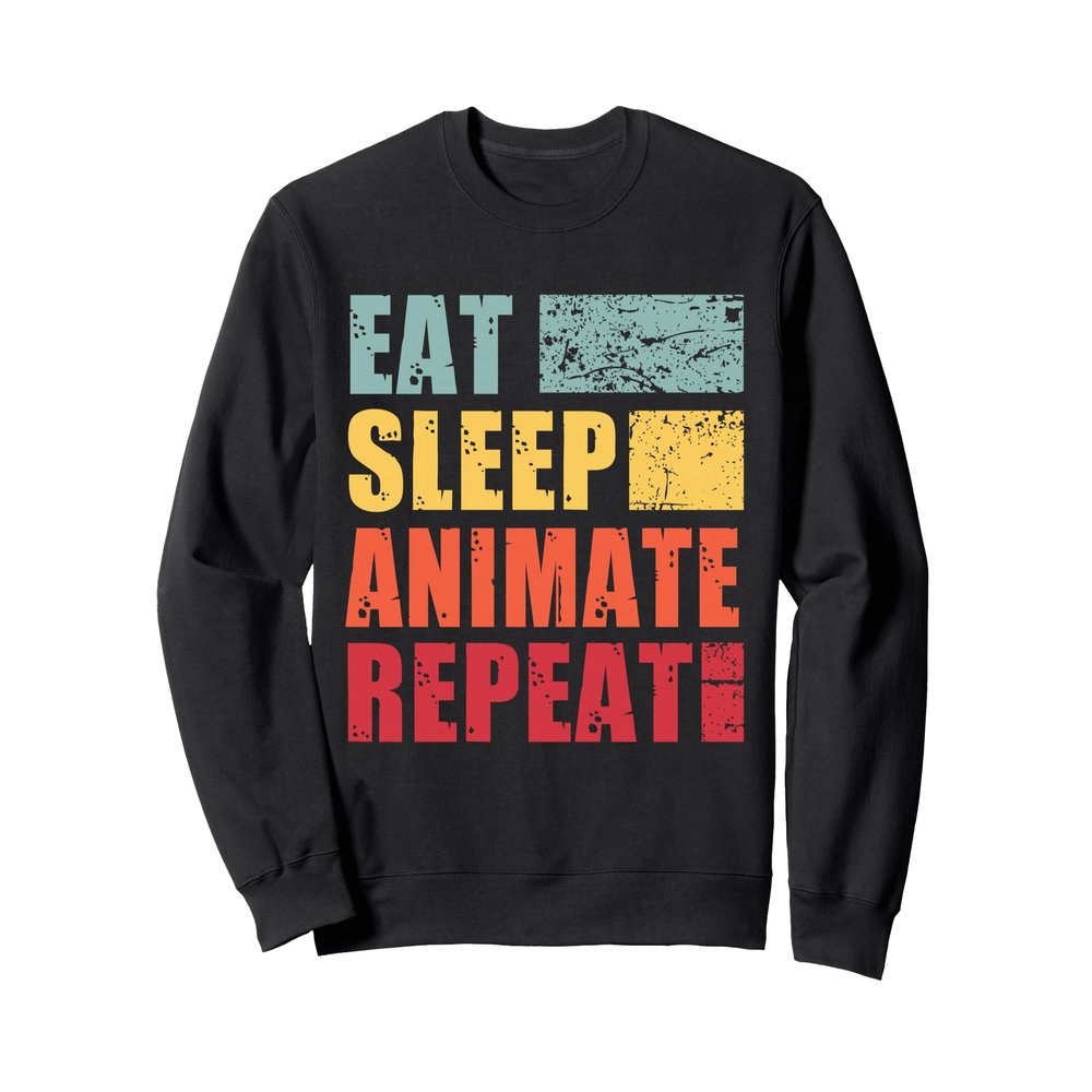 Eat Sleep Animate Repeat Sweatshirt