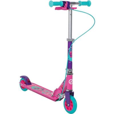 Kick Scooter for Kids, Kick Scooter for Adults, Teens | Foldable, Lightweight w/Wheel Bearings | Height-Adjustable, 220LB Max Load (Color : Blue) (Color : Pink)