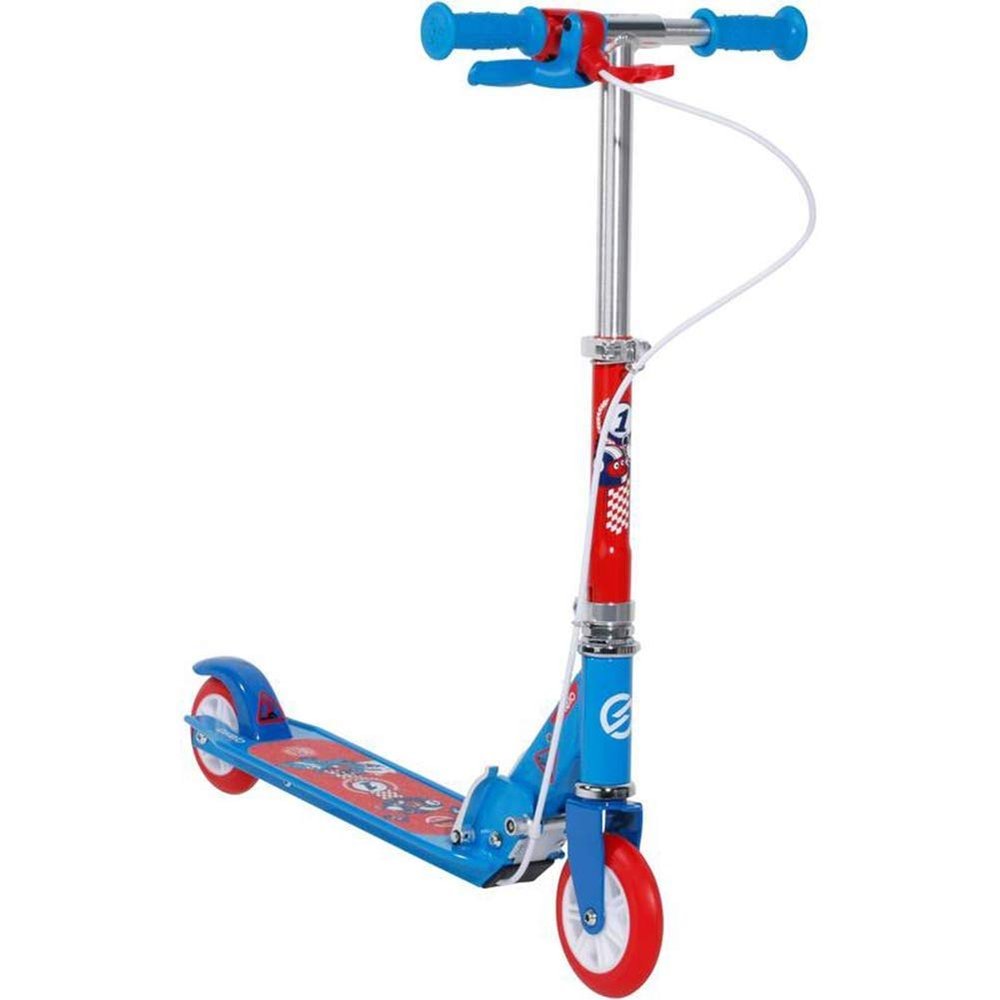 Kick Scooter for Kids, Kick Scooter for Adults, Teens | Foldable, Lightweight w/Wheel Bearings | Height-Adjustable, 220LB Max Load (Color : Blue) (Color : Blue)