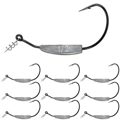 Reaction Tackle Weighted Swimbait Hooks - 1/2oz 10/0