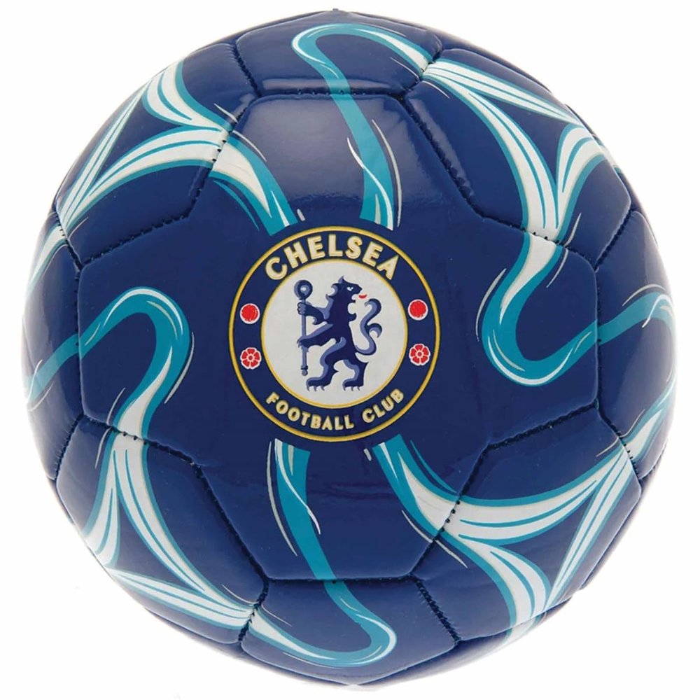 Chelsea FC Crest Soccer Ball (5) (Blue/White), Blue/White, 5