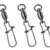 megrez sport 25pcs Duo Lock Fishing Snap Swivels Stainless Steel Ball Bearing Barrel Swivels for Saltwater Freshwater Size:0-8# Strength: 22-130LB (1#-30LB-25PCS) view 1