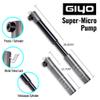 GIYO Small Bike tire Pump Schrader & Presta Valve for MTB 80 PSI Telescopic Barrel All Metal CNC Portable Mini Bike Pump Secure Valve Lock for Easy Pumping | Taiwan Made GM043 view 2