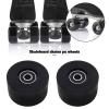 Create Idea 4PCS Roller Skates Wheels, 54mm Diameter, 80A Hardness, Quad Skates Replacement Wheels, Black, ABEC-9 Bearings, 4 Pack view 2