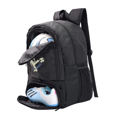 Rudmox Soccer Ball Bag-Backpack for Basketball,Volleyball with Cleat Shoes and Ball Compartment for Sports Team,Trainning(Brighten Black New)