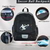 Rudmox Soccer Ball Bag-Backpack for Basketball,Volleyball with Cleat Shoes and Ball Compartment for Sports Team,Trainning(Brighten Black New) view 4