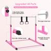 Safly Fun Gymnastics Bar for Kids Ages 3-15 | Sturdy Steel Home Gym, Adjustable Height (3 to 5 ft) with Anti-Slip Base, Easy Assembly view 4