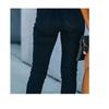 DGHM-JLMY Women's Buckle Ripped Slim Jeans Distressed Boyfriend with Hole Skinny Jeans High Rise Skinny Ankle Jeans (Black,Small,5,OZ) view 3