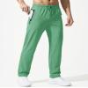 Boladeci Stretch Travel Pants for Men Fishing Sun Protection Casual Lounge Lightweight Summer Hiking Hot Weather Sweatpants for Men Green 34 view 2
