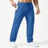 Boladeci Mens Workout Athletic Pants Stretch Jogger Breathable Active Pull On Sport Running Elastic Waistband Jogging Sweatpants for Men Blue 38 view 2
