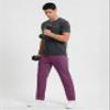Boladeci Running Pants Men Lightweight Quick Dry Travel Fishing Hiking Pants Elastic Waist Summer Sweatpants UV Sun Protection Gym Casual Joggers with Pockets Purple 32 view 3