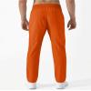 Boladeci Lightweight Pants for Summer Sweatpants Quick Dry Elastic Waist Drawstring Casual Workout Athletic Joggers with Pockets Lounge Travel Fishing Gym Hiking Pants Orange 38 view 4