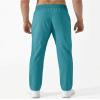 Boladeci Mens Lightweight Hiking Pants Quick Dry Stretch Breathable Elastic Waist Sun Protection with Drawstrings Polyester Water Resistant Sweatpants Lake Blue 32 view 4