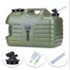 UPWOIGH Camping Water Container, 8.2 Gallon Water Jug(17.2x14.6x9.9 in), Truly No Leakage Water Storage, Big Green Water Tank,BPA Free Portable Emergency Water Storage for Camping, Hiking,Hurricane view 1