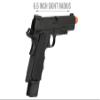 Army Armament Full Metal R32 Gas Blowback Airsoft Pistol - Black view 3