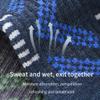 AONIJIE 2 Pairs Merino Wool Socks Moisture Wicking Athletic Running Socks for Women Men Performance Thermal Hiking Socks (E: BLue+Grey, Medium) view 3