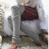 aoozleny Leg Warmers,Knitted Crochet Boot Socks Warm Thigh High socks for Womens Girls (Gary) view 3