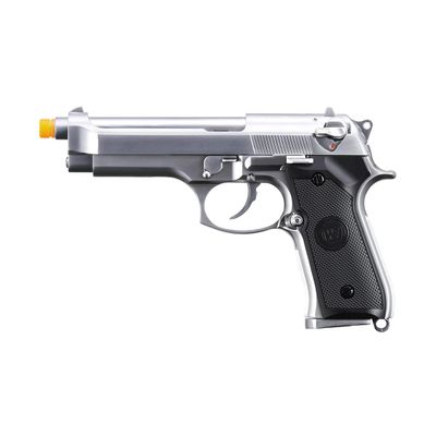 Full Metal M9 Tactical Gas Blowback Airsoft Pistol - WE-Tech (Silver)