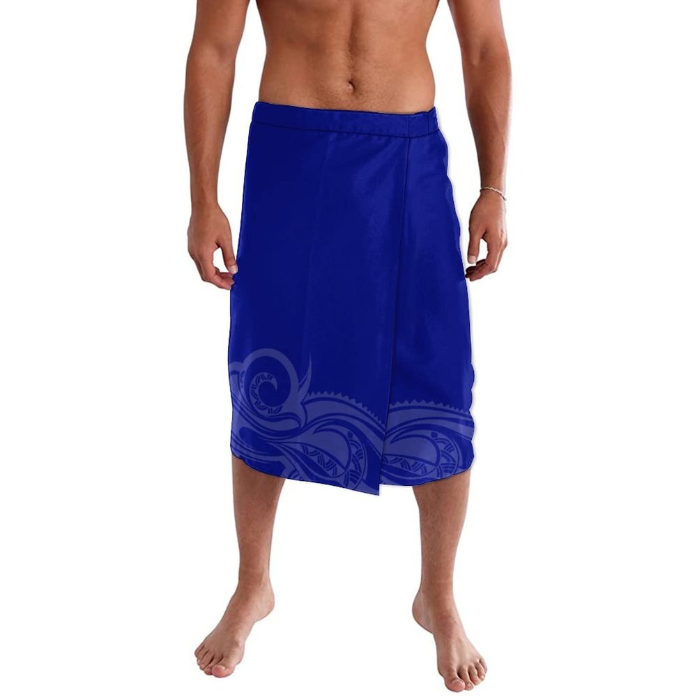 Tonga Samoan Polynesian Printing Sarong Lavalava Custom Island Wear Wrap Skirt Ie Faitaga Men Printing Beach Sarong Clothes