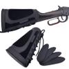 WAYNE'S DOG Leather Recoil Pad Gun Buttstock (Black - Ambidextrous) view 1