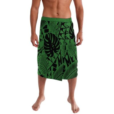Tonga Samoan Polynesian Printing Sarong Lavalava Custom Island Wear Wrap Skirt Ie Faitaga Men Printing Beach Sarong Clothes
