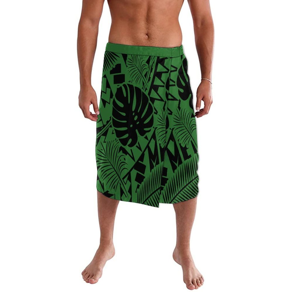Tonga Samoan Polynesian Printing Sarong Lavalava Custom Island Wear Wrap Skirt Ie Faitaga Men Printing Beach Sarong Clothes