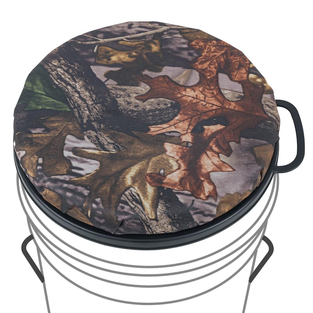 ZAIXIA 5 Gallon Bucket Seat, 360-Degree Swivel Seat Foam Cushion Bucket Seat Lid with Waterproof Cover for Dove Duck Hunting, Fishing, Baseball, Gardening and Camping