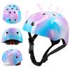 FIODAY Kids Helmet Knee Pads for Kids Unicorn Knee and Elbow Pads Wrist Guards Adjustable Protective Gear Set for Girls Boys Sports Skateboard, Blue Purple, 3-8 Years view 3
